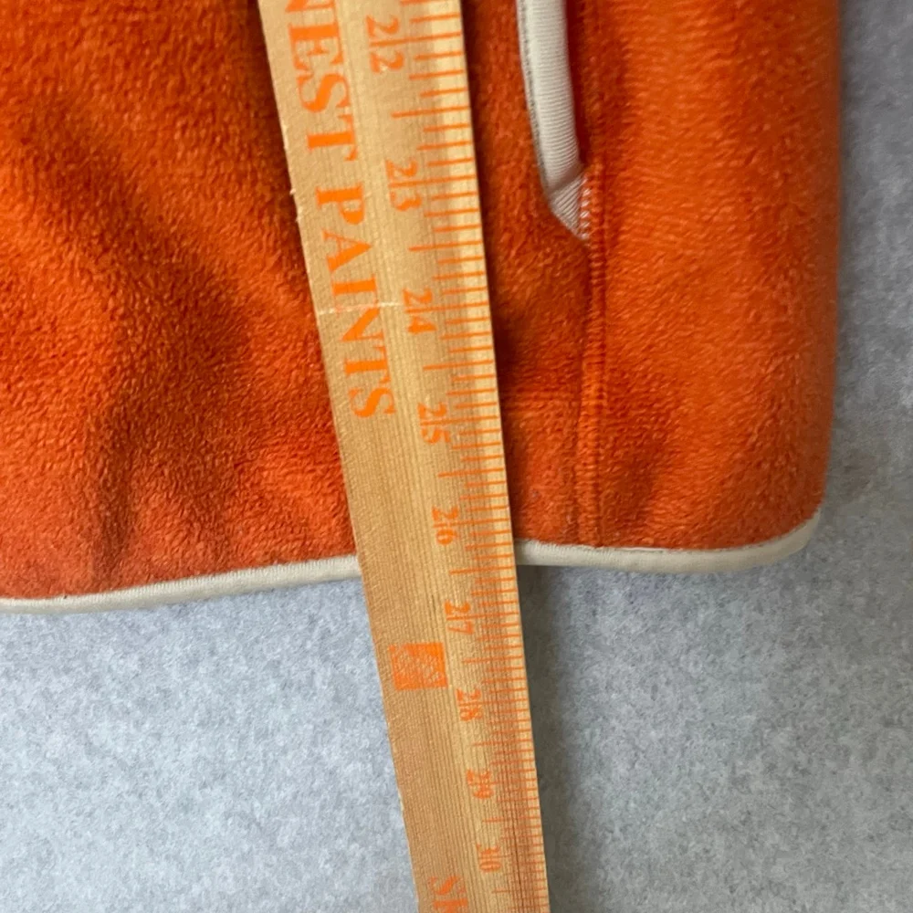 Uniqlo Women's Orange Full Zip Fleece Jacket XL - Picture 6 of 7